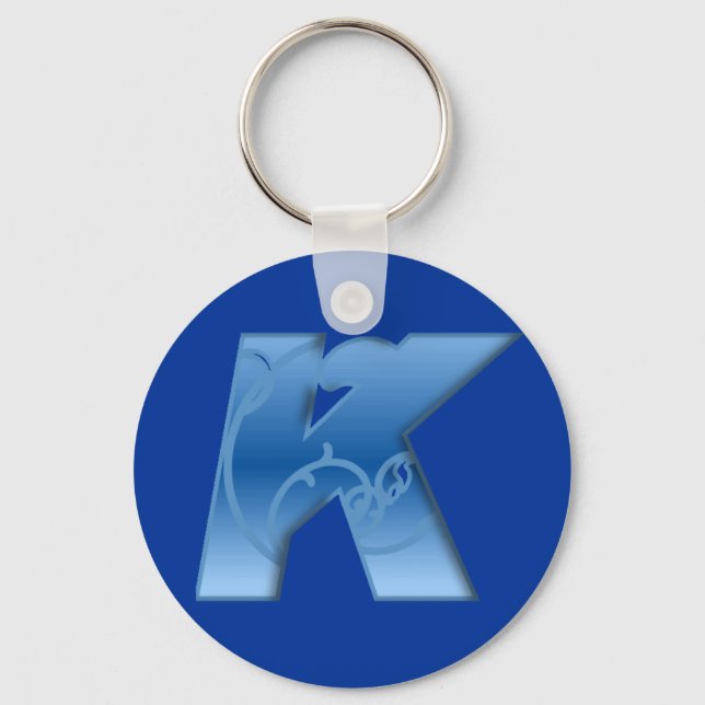 Letter K Key Ring (Front)