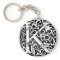 Letter K Medieval Monogram Art Nouveau