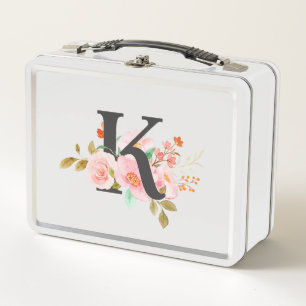Letter K Metal Lunch Box
