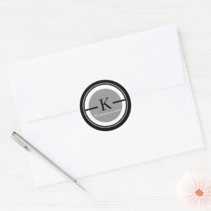 Letter K Monogram Sticker