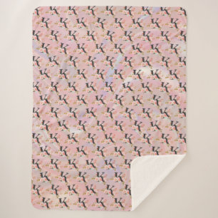 Letter K Sherpa Blanket