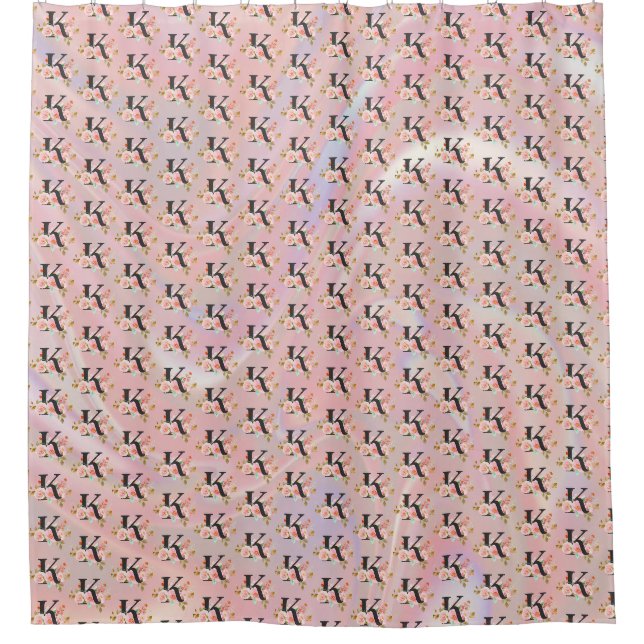 Letter K Shower Curtain (Front)