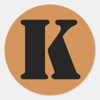 Letter K Stencil Alphabet by Janz Peru Gold