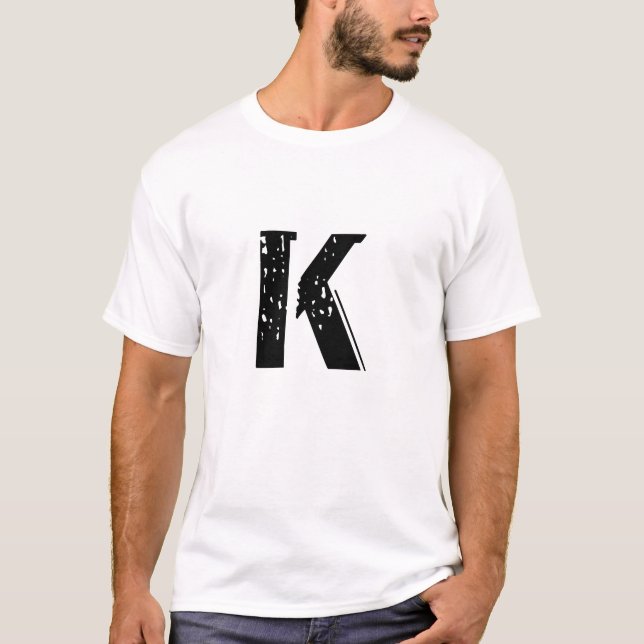 letter K tee shirt (Front)