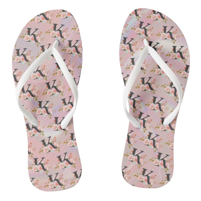 Letter K Thongs (Footbed)