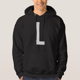 LETTER L ALPHABET MONOGRAM INITIAL HOODIE