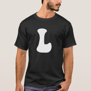 Letter L Capital Alphabet Team Groups Costume Matc T-Shirt