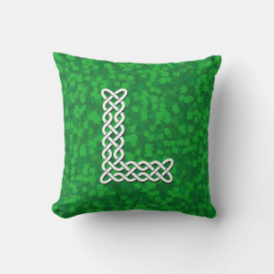 Letter L Celtic Knot Alphabet Cushion