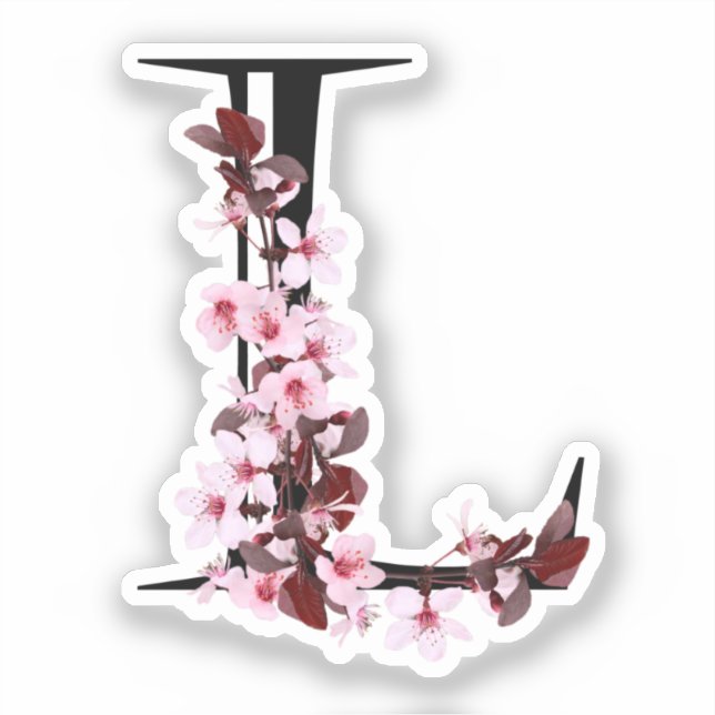 Letter L, Cherry Blossom (Front)