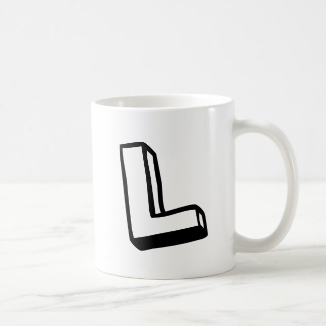 Letter L Coffee Mug (Right)