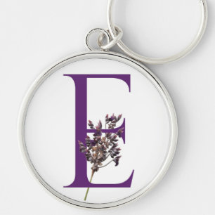 Letter L Flower Keychain
