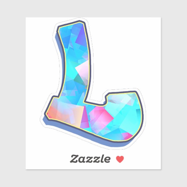 Letter L _ Graffiti Alphabet Letters Stickers (Sheet)