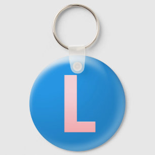Letter L Key Ring
