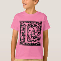 Letter L Mediaeval Monogram Art Nouveau