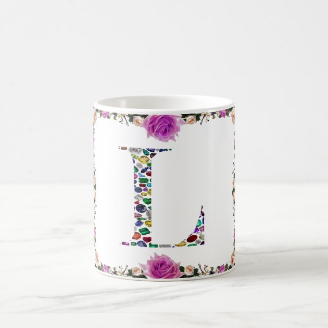 Letter L Monogram Coffee Mug (Center)