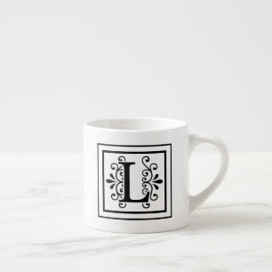 Letter L Monogram Espresso Mug