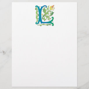 Letter L Monogram Fleur de lis