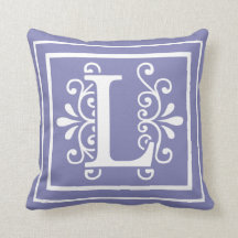 Letter L Monogram Periwinkle Purple