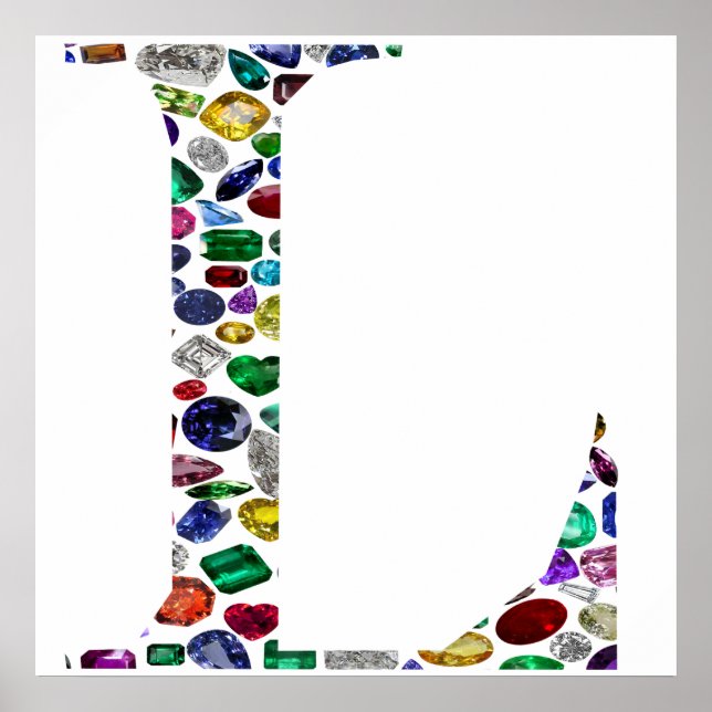Letter L Monogram Poster (Front)