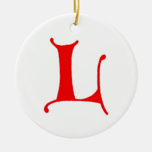 Letter L Ornament