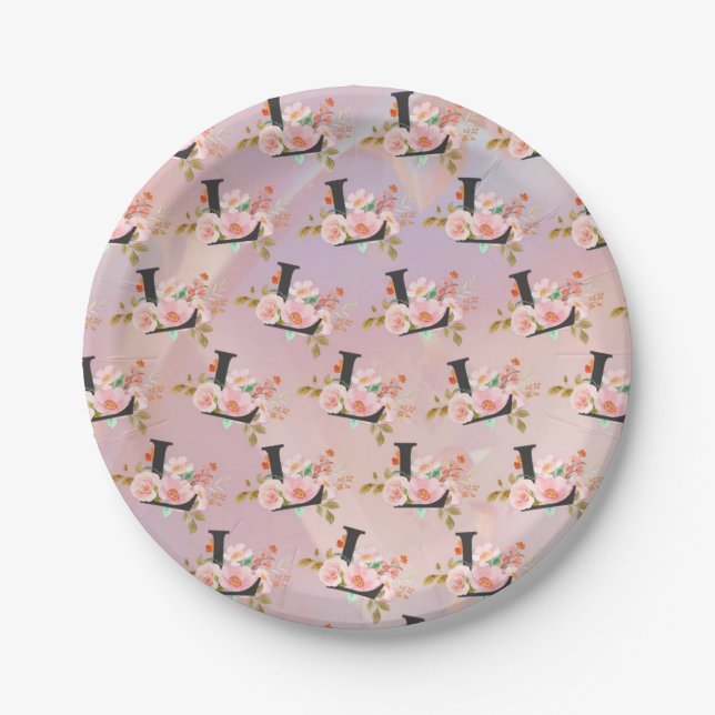 Letter L Paper Plate (Front)