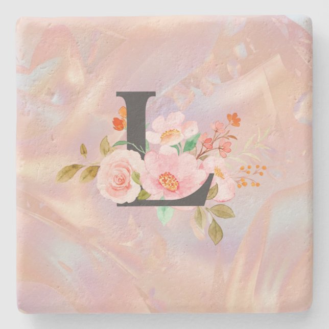 Letter L Stone Coaster (Front)