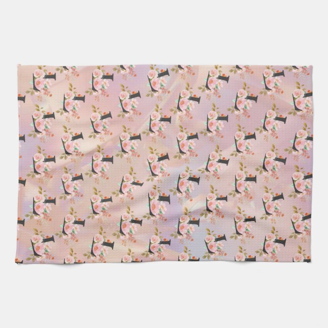 Letter L Tea Towel (Horizontal)