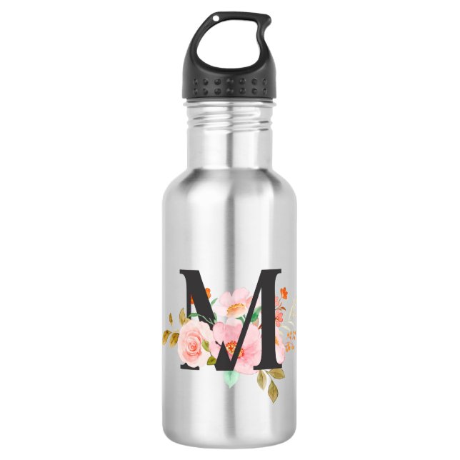 Letter M 532 Ml Water Bottle (Front)