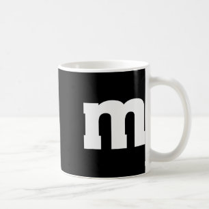 Letter M Capital Alphabet  Coffee Mug