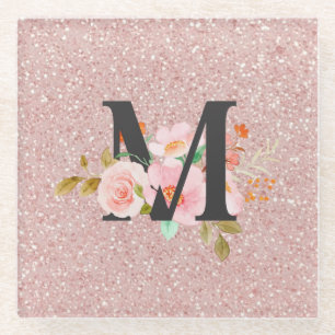 Letter M Glass Coaster