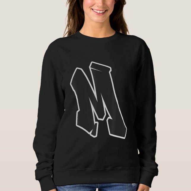Letter M Graffiti Sweatshirt (Front)