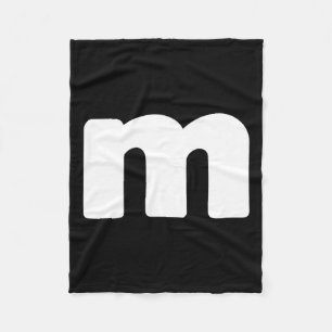 Letter M Groups Halloween Matching Team Easy Lazy Fleece Blanket