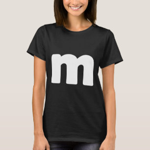 Letter M Groups Halloween Matching Team Easy Lazy T-Shirt