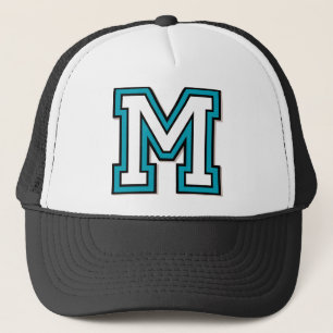 Letter "M" Initial Trucker Hat