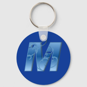 Letter M Key Ring