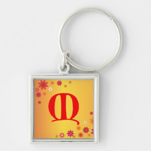 Letter M Key Ring