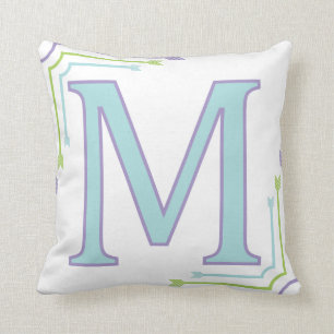 Letter M - Monogram Pillow
