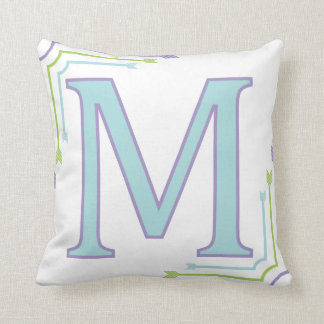 Letter M - Monogram Pillow