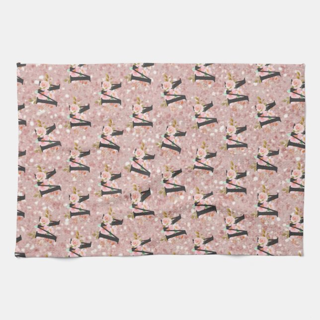 Letter M Tea Towel (Horizontal)