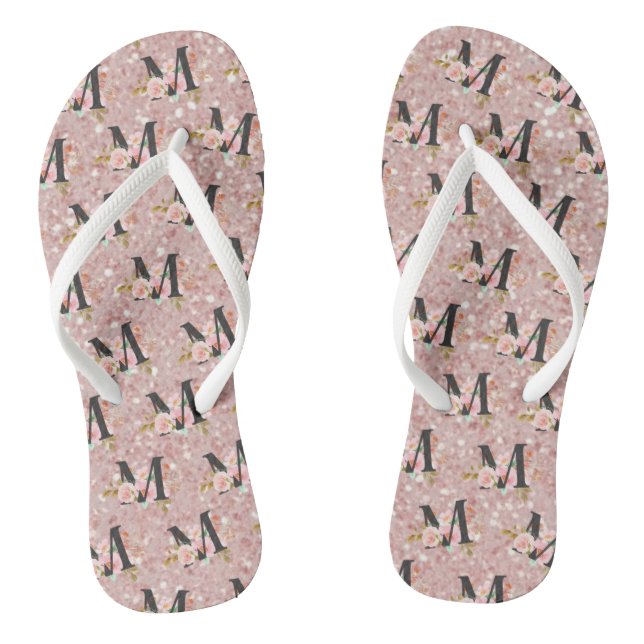 Letter M Thongs (Footbed)