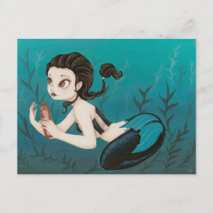 Letter- mermaid Post Card