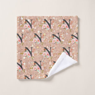 Letter N Bath Towel Set