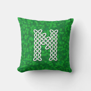 Letter N Celtic Knot Alphabet Cushion