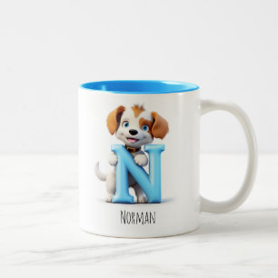 Letter N Dog Alphabet Coffee Mug