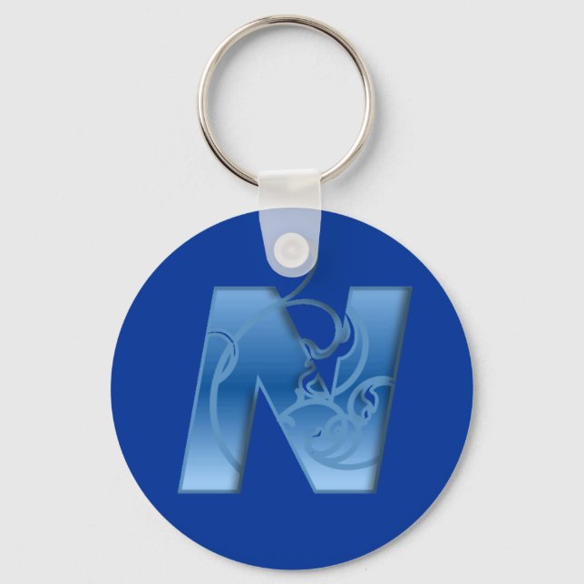 Letter N Key Ring (Front)