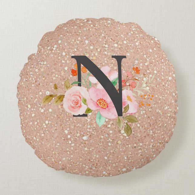 Letter N Round Cushion (Front)