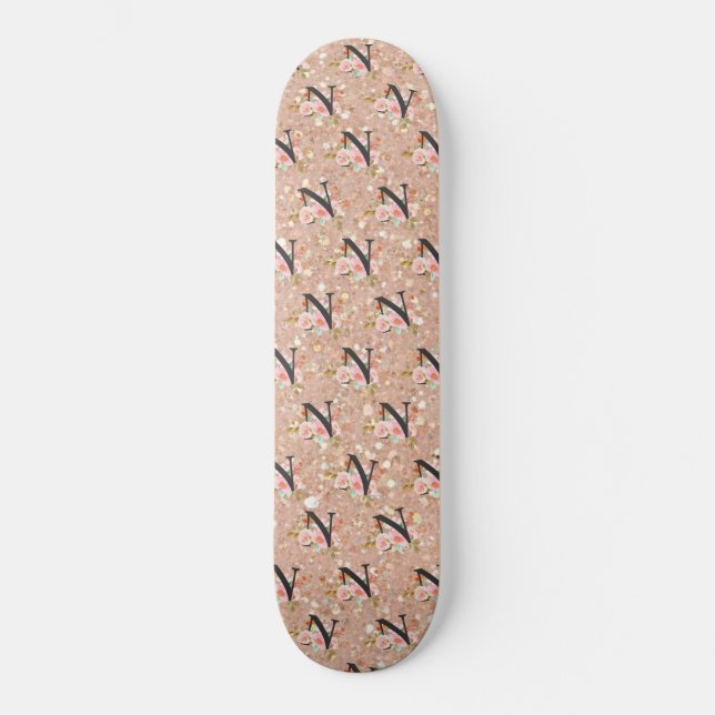 Letter N Skateboard (Front)