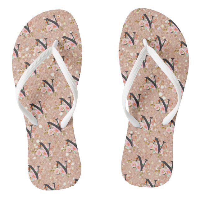 Letter N Thongs (Footbed)