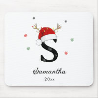 Letter Name Santa Hat | Monogram | Custom Initial