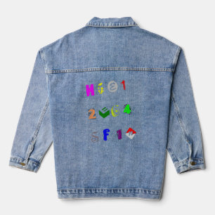 Letter & Number Baby Denim Jacket